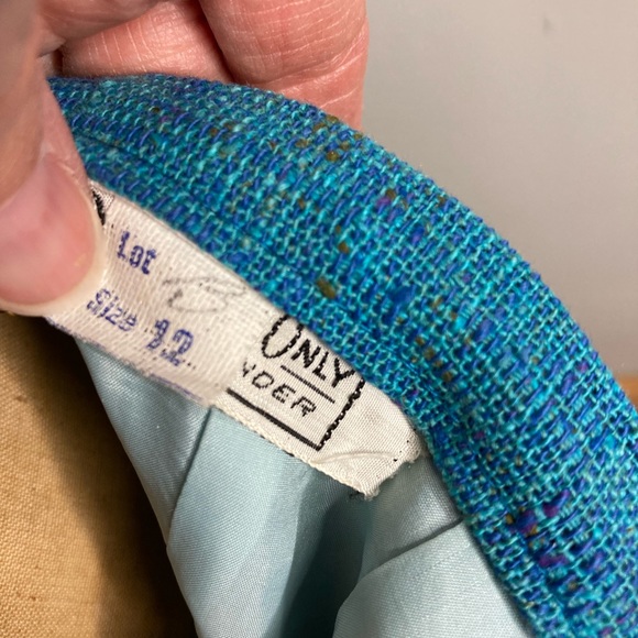 Vintage Roger Van S Blue Suit Pencil Skirt Gorgeous! - Picture 7 of 7